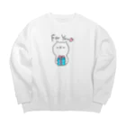 kuraokurakoのねこころこ。 Big Crew Neck Sweatshirt