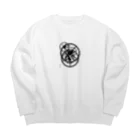 ©satch  [SHEAVESMUSIC/littlesheave]の時計B縦「足跡を残して」より　©satch Big Crew Neck Sweatshirt
