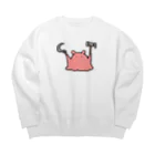 まいにちめんだこのお店の思想に癖のあるメンダコ Big Crew Neck Sweatshirt