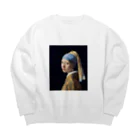 Art Baseのフェルメール / 真珠の耳飾りの少女(The Girl with a Pearl Earring 1665) Big Crew Neck Sweatshirt