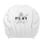 マチダタケルのSUZURIのお店のPLAY GIRL Big Crew Neck Sweatshirt