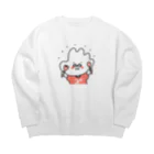 みとん今治のみとんちゃん（おなかいっぱい） Big Crew Neck Sweatshirt