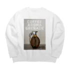 刻々珈琲のコーヒー豆グレネード Big Crew Neck Sweatshirt