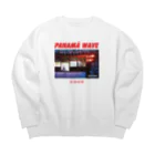 Samurai Gardenサムライガーデンの诊珠奶茶パール Big Crew Neck Sweatshirt