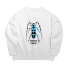 なで肩うさぎの美香堂のルリボシカミキリ Big Crew Neck Sweatshirt