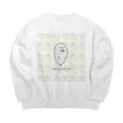 ぺちぺち工房 Pechi Pechi Atelierのあざらしがいっぱい(黄色Ver.) Big Crew Neck Sweatshirt