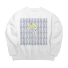 ぺちぺち工房 Pechi Pechi Atelierのあざらし あめふりver. Big Crew Neck Sweatshirt