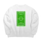 happy_25chanのサッカーコート柄スマホケース（iPhone 7/8） Big Crew Neck Sweatshirt