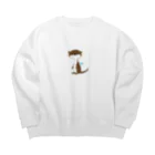 tsubasamoonの天使のカワウソちゃん Big Crew Neck Sweatshirt