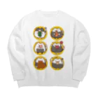 シュガァシロップの闇のおにゃぎり Big Crew Neck Sweatshirt