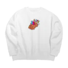 inakaworksのlife Big Crew Neck Sweatshirt