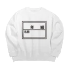 フォーヴァのゼッケン Big Crew Neck Sweatshirt