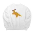 あおきさくらのパラサウロロフス Big Crew Neck Sweatshirt