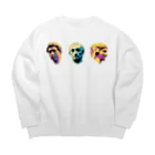 のぐちはるの石膏像 Big Crew Neck Sweatshirt