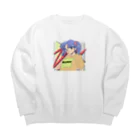 みどりいろ通信のあっかんべー Big Crew Neck Sweatshirt