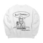 good luck girlのデバサイガール Big Crew Neck Sweatshirt