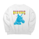 YOUJIN -ART GALLERY-のDogs Big Crew Neck Sweatshirt