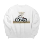 hero-andのケッタマシン Big Crew Neck Sweatshirt