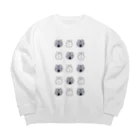 あめ屋のウサギとコアラ Big Crew Neck Sweatshirt