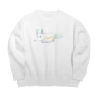 梅味の犬さん Big Crew Neck Sweatshirt