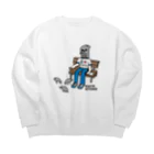 すとろべりーガムFactoryのハトにエサをやるハト男 Big Crew Neck Sweatshirt