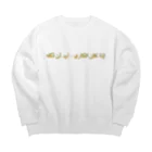 NOの「カレーなら食べたい」アラビア語　秋色4 Big Crew Neck Sweatshirt