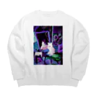 くまきちショップやさんのKmakici x Mirror Big Crew Neck Sweatshirt