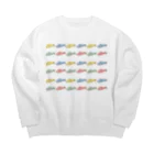 おちおちおのサメち　COLORFUL Big Crew Neck Sweatshirt