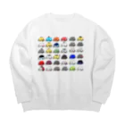 がちゃむくの【最新版】くるまさんたち。 Big Crew Neck Sweatshirt