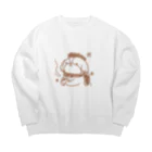 シーズーマーチの雪降る夜に Big Crew Neck Sweatshirt