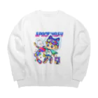 space laundryのスペースウォッシュ Big Crew Neck Sweatshirt