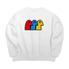 しりもとの色ちがいの人々 Big Crew Neck Sweatshirt