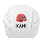 wakai_manamiの赤ちゃんカニ〈文字黒〉 Big Crew Neck Sweatshirt