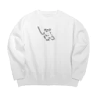 ぼんやりクラブのしぇるてぃⅡ Big Crew Neck Sweatshirt