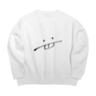 ﾀｹﾁのなめりかわさん Big Crew Neck Sweatshirt