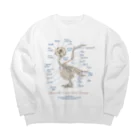 リズさんち🦜👶✨のインコスケルトン Big Crew Neck Sweatshirt