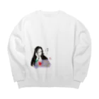 香美堂のは？ Big Crew Neck Sweatshirt