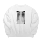 おぬぬのあたしの背骨 Big Crew Neck Sweatshirt