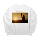 Jp_streetのインディアンsunset Big Crew Neck Sweatshirt