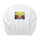 kurumiののぼるさん Big Crew Neck Sweatshirt