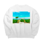 mizuphoto galleryの楽園への扉 Big Crew Neck Sweatshirt