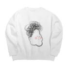 ゆっぺのしょっぷのくるくるぱぱ Big Crew Neck Sweatshirt