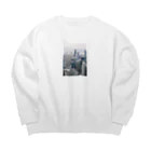 風景写真のシカゴ 風景 Big Crew Neck Sweatshirt