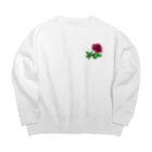 linntaのRose Big Crew Neck Sweatshirt