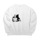 藻川湯畔の少年と好意 Big Crew Neck Sweatshirt