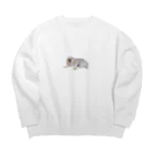 NATSUKO-SHOPのスナップエンドウと私 Big Crew Neck Sweatshirt