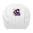 87のmidnightで待ってないと Big Crew Neck Sweatshirt