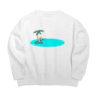 サルハ亭の無人島 Big Crew Neck Sweatshirt