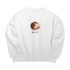 氷熊のおみせの猫カレー🍛おいしそうな いろをした ねこ. Big Crew Neck Sweatshirt