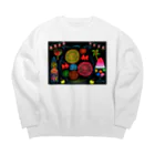 tamtamlandのずっと忘れない夏祭り Big Crew Neck Sweatshirt